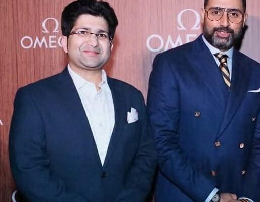 With Mr. Abhishek Bachchan at the Omega Event